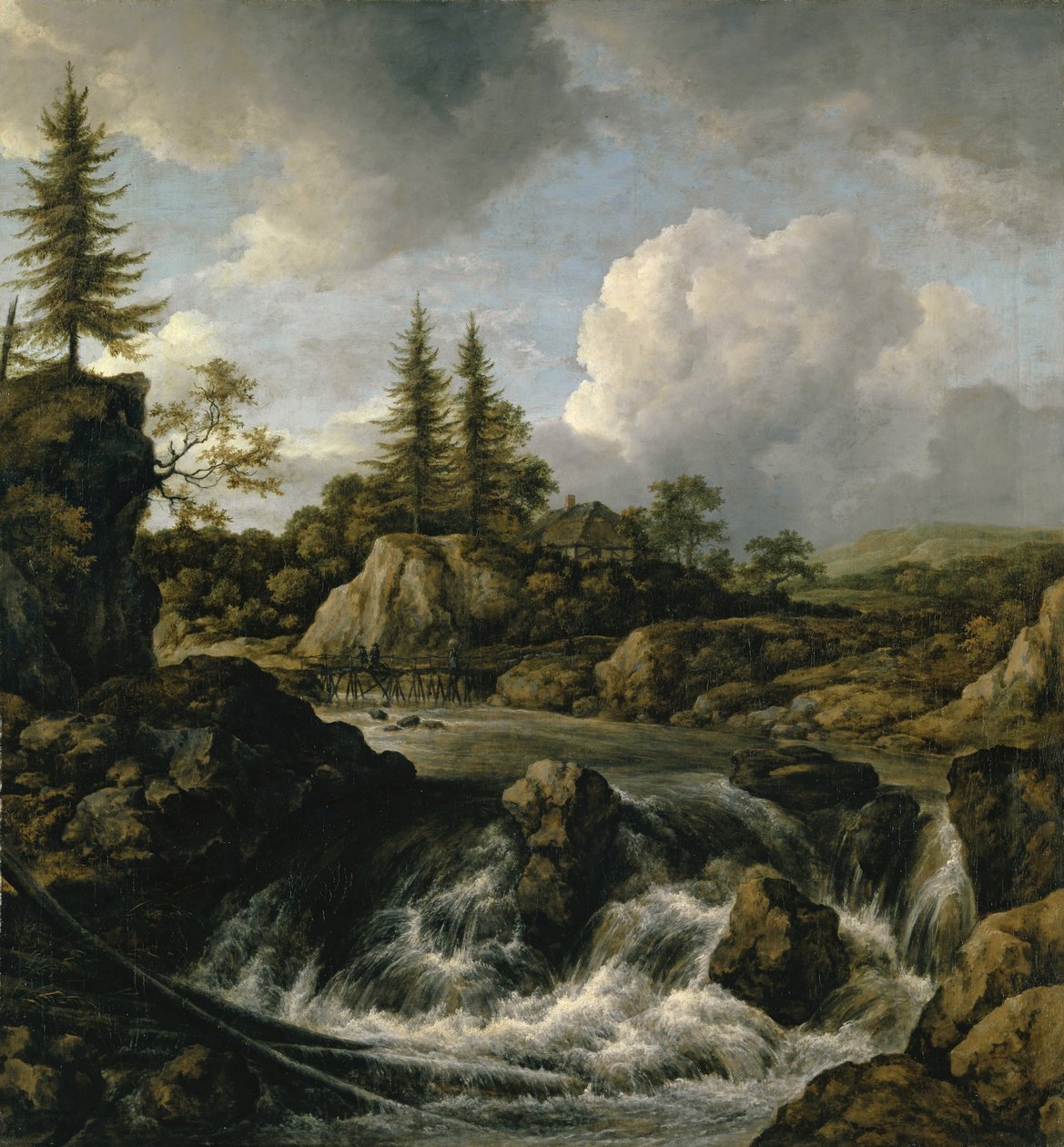Şelaleli Manzara, c.1660 by Jacob van Ruisdael