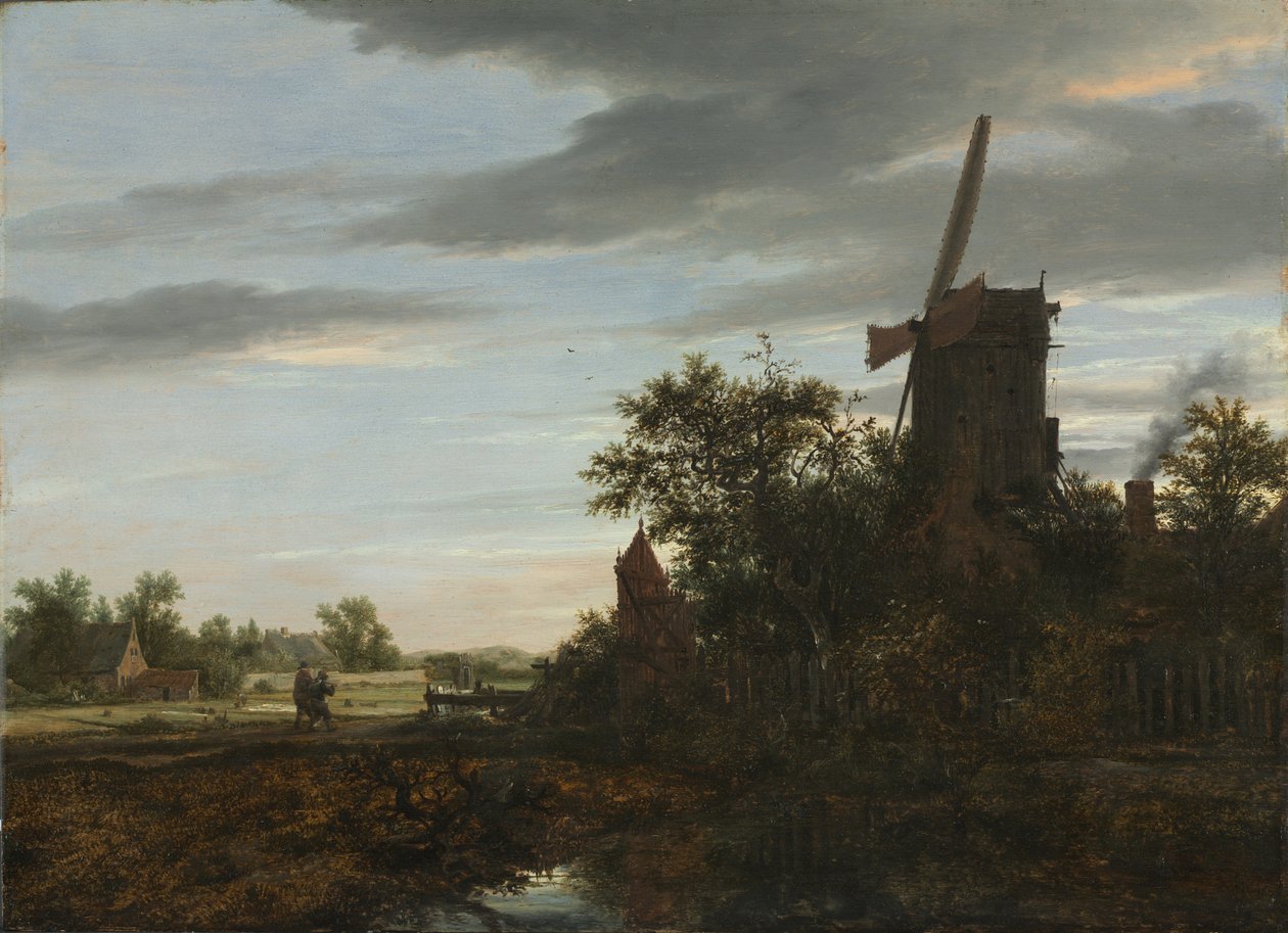 Yel Değirmeni ile Manzara, 1646 by Jacob van Ruisdael