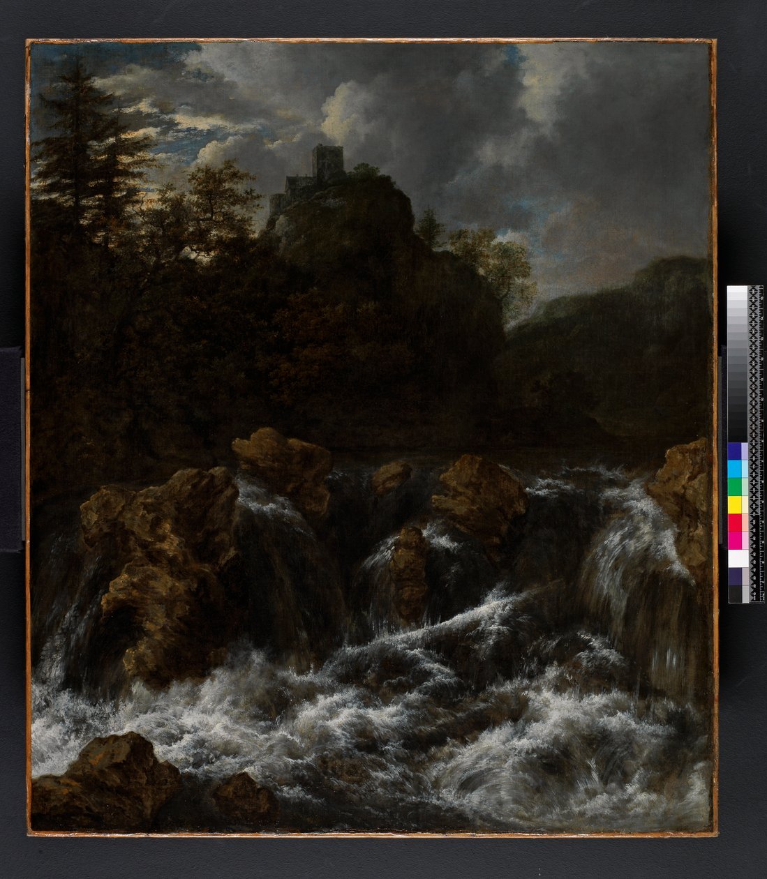 1682'den önce şelaleli manzara by Jacob van Ruisdael