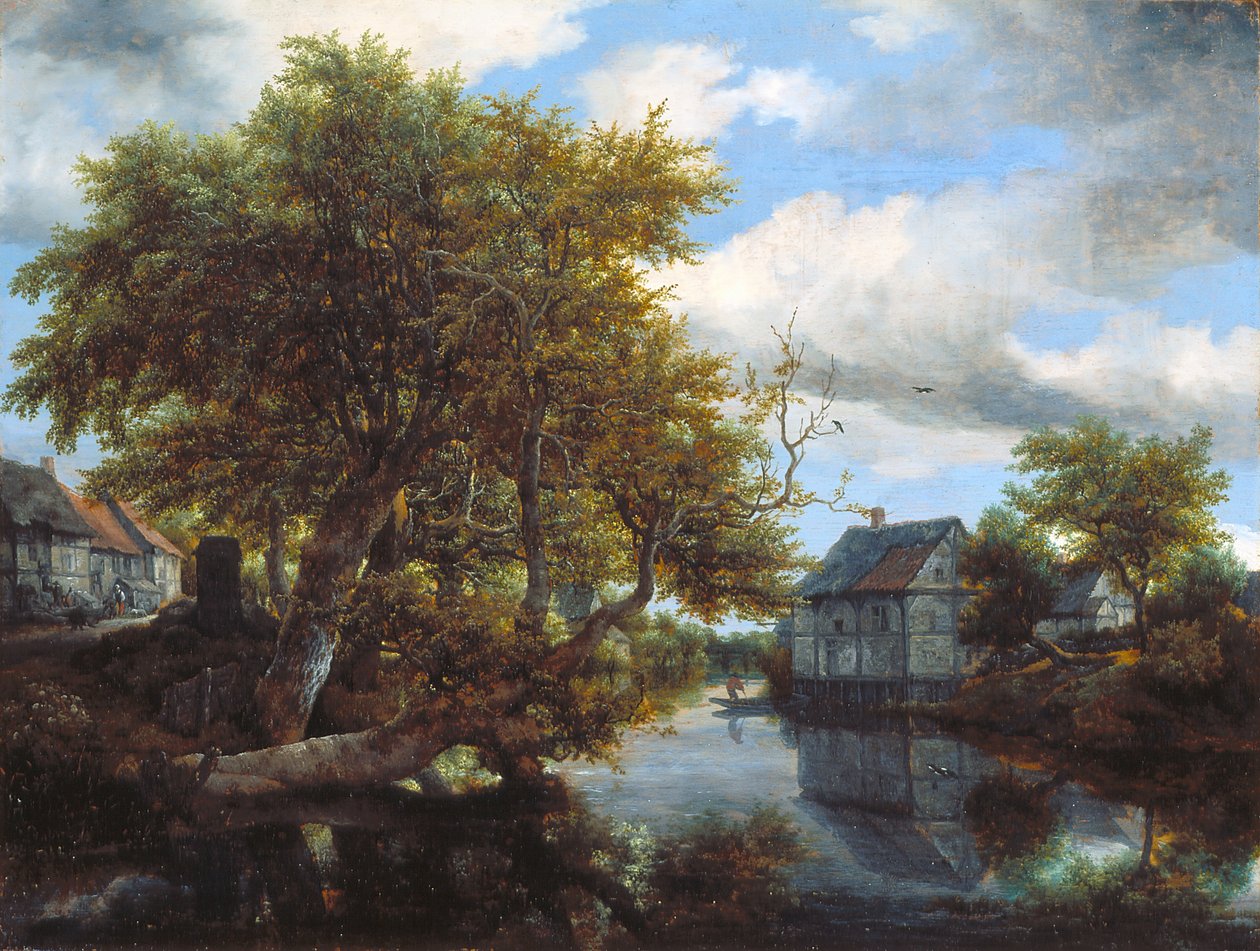 Büyük Havuz (ahşap üzerine yağlı boya) by Jacob van Ruisdael