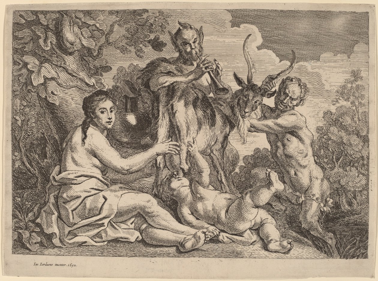 Jüpiter Keçi Amalthea ile Besleniyor by Jacob Jordaens