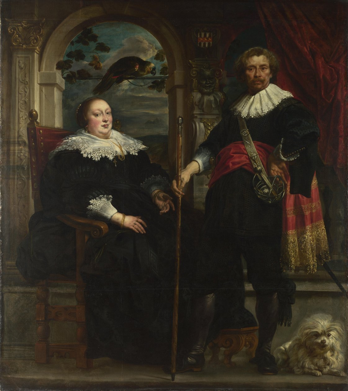 Govaert van Surpele ve Karısının Portresi, 1636-1637 by Jacob Jordaens