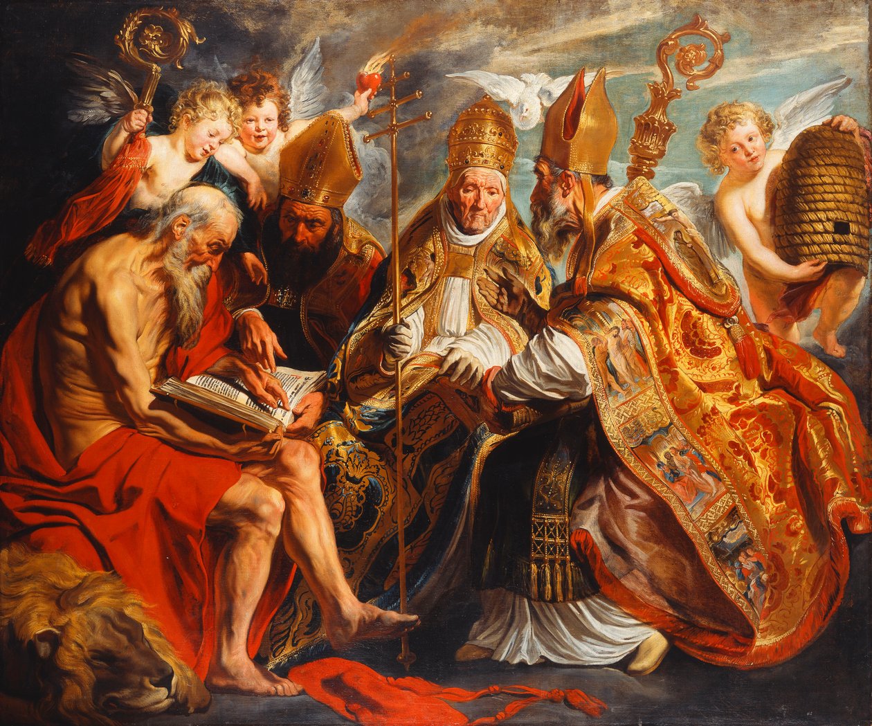 Kilisenin Dört Doktoru, by Jacob Jordaens