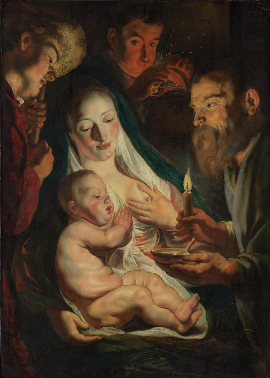 Çobanlarla Kutsal Aile, 1616. by Jacob Jordaens