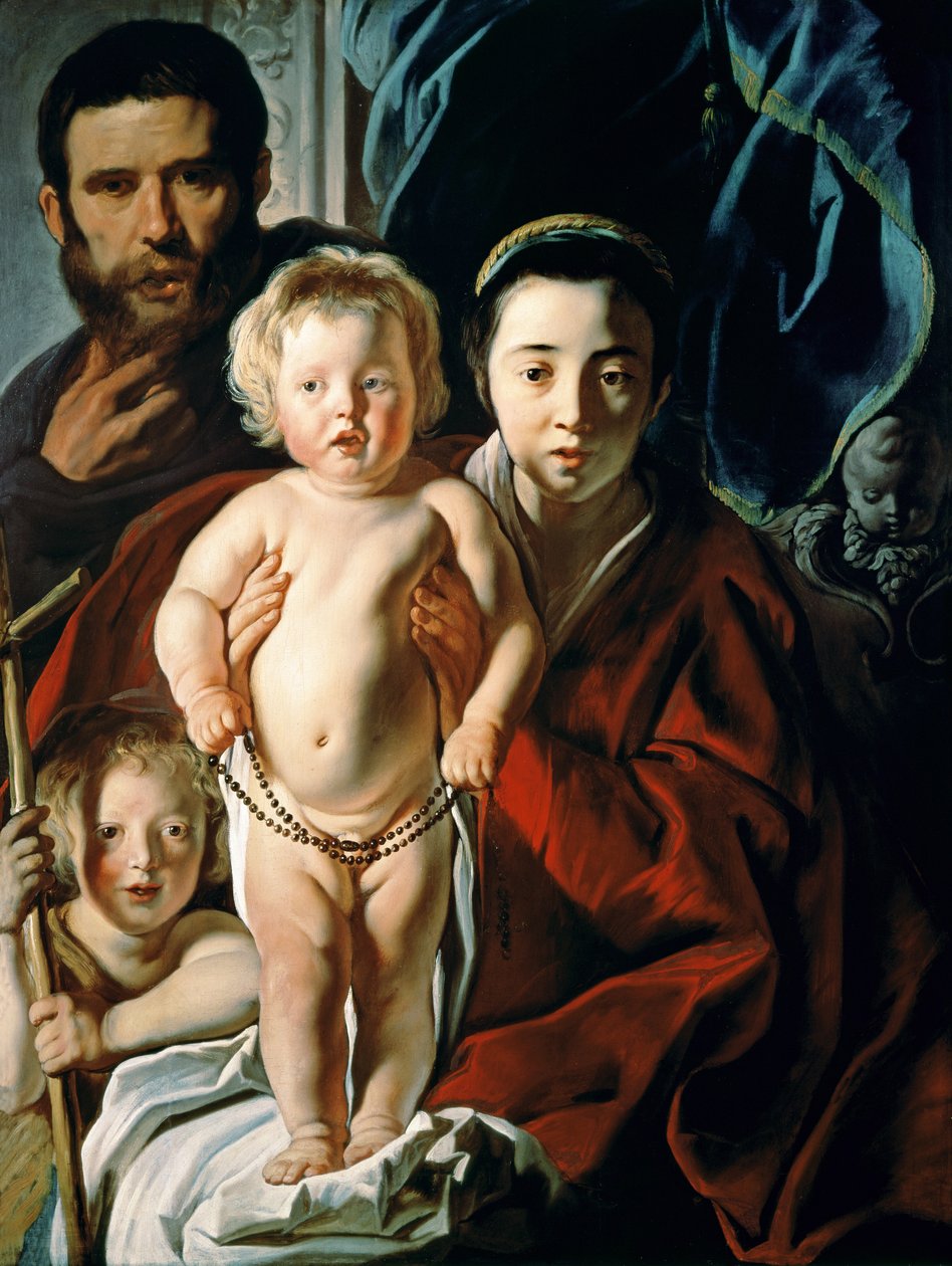 Vaftizci Yahya ile Kutsal Aile, c.1620-25 by Jacob Jordaens