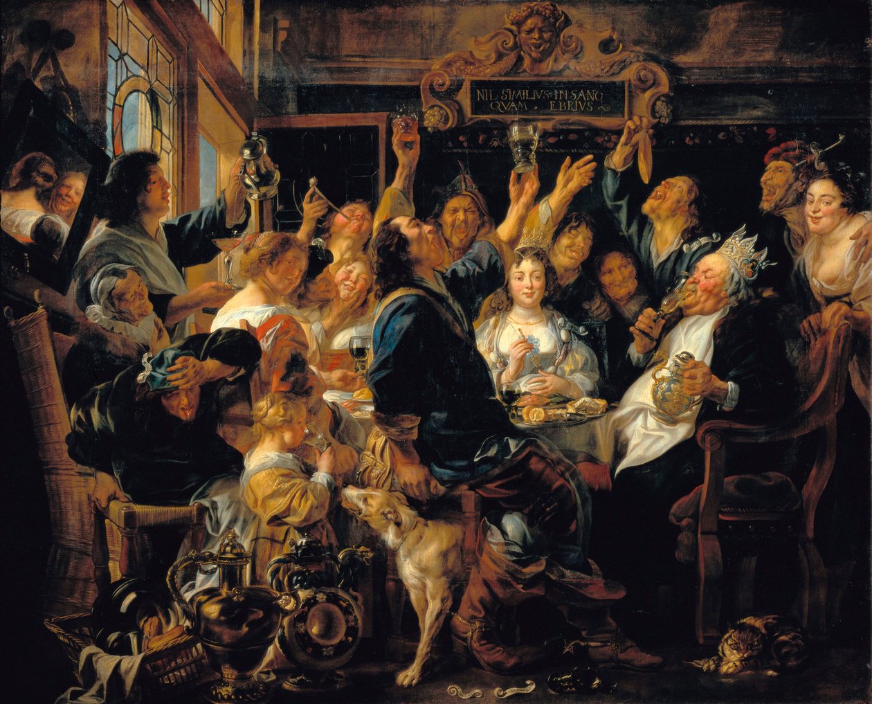 “Kral Fasulye Kutlaması” by Jacob Jordaens
