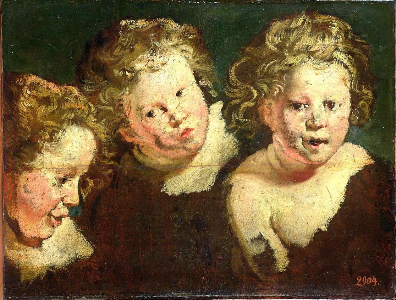 ಮೂರು ಮಕ್ಕಳ ಮುಖ್ಯಸ್ಥರು, c.1618 ಟರ್ಕ್ by Jacob Jordaens
