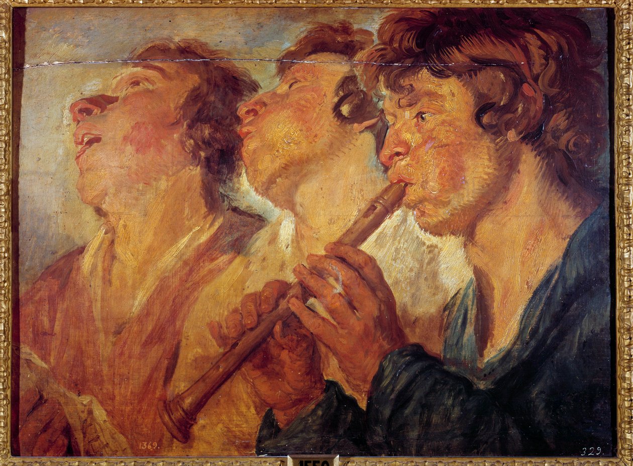 Üç gezgin müzisyen Jacob Jordaens