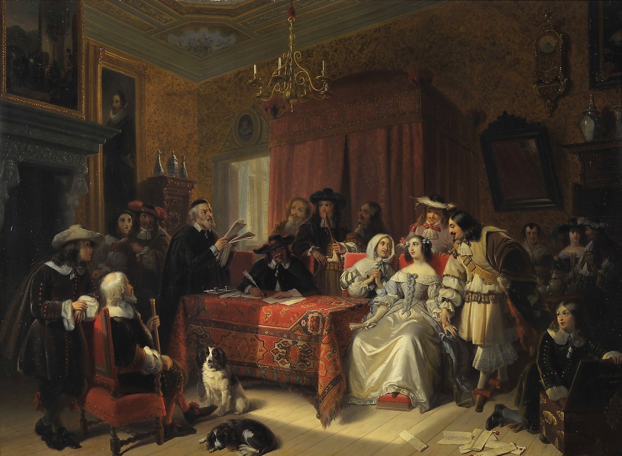 Bir Vasiyetin Okunması by Jacob Joseph Eckhout