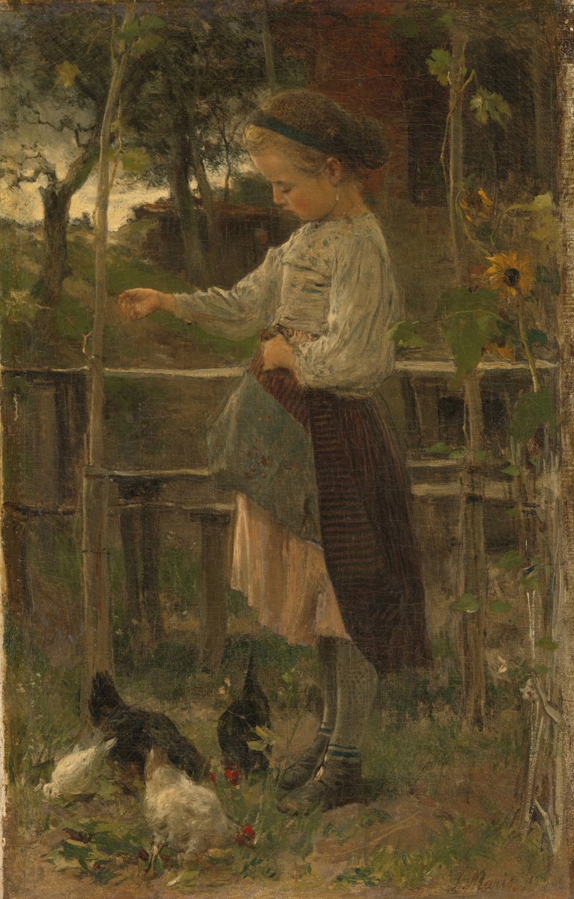 Tavuk Besleme by Jacob Maris