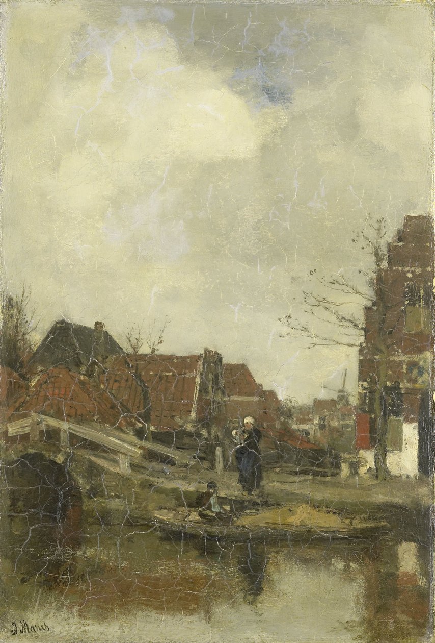 Su üzerinde eski mahalle by Jacob Maris
