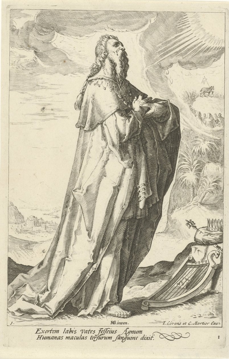 David Eski Ahit Peygamberleri (dizi başlığı) by Jacob Matham (attributed to)