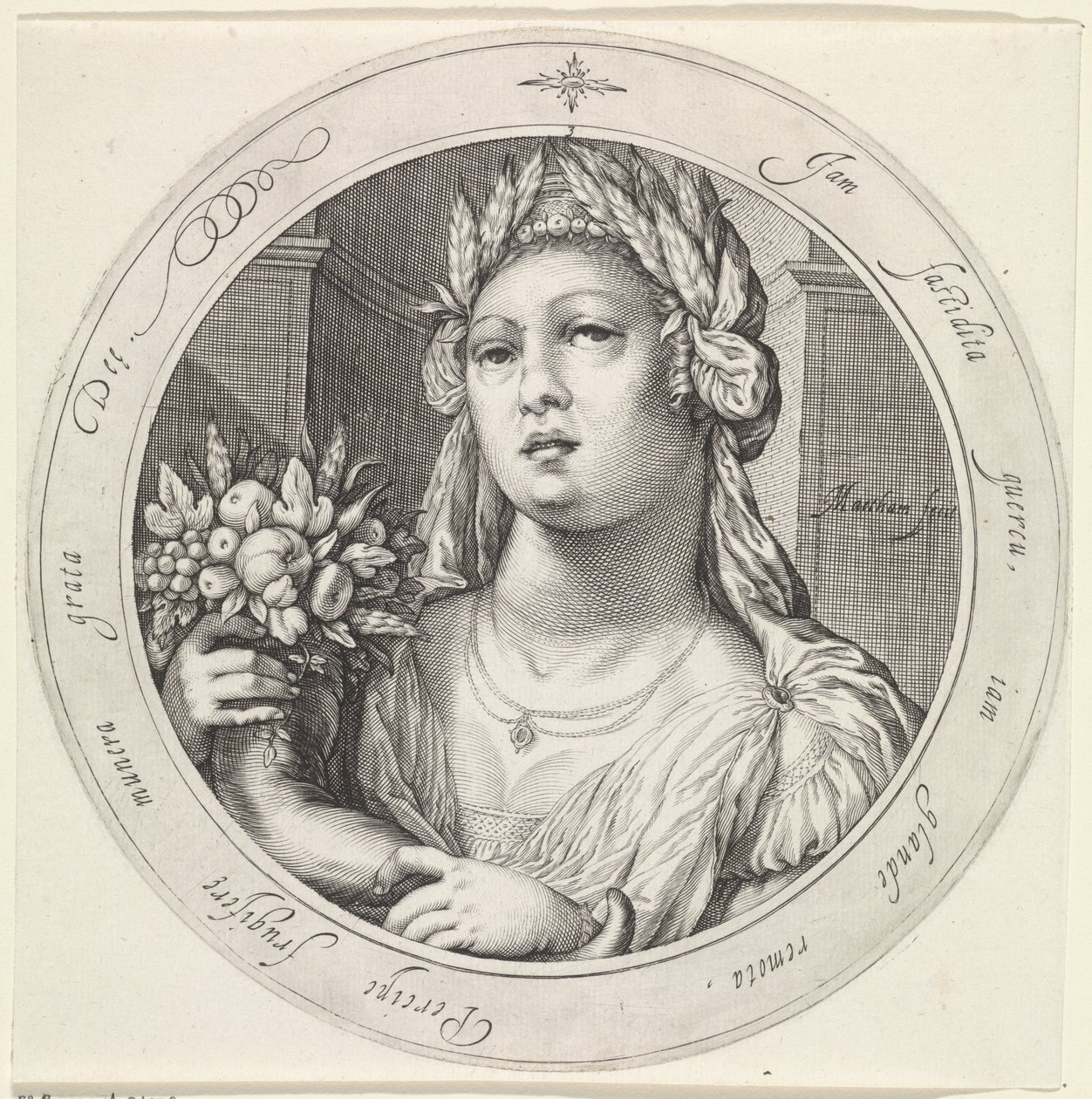 Ceres bereketle tanıştı Venüs, Bacchus en Ceres (dizi başlığı) by Jacob Matham