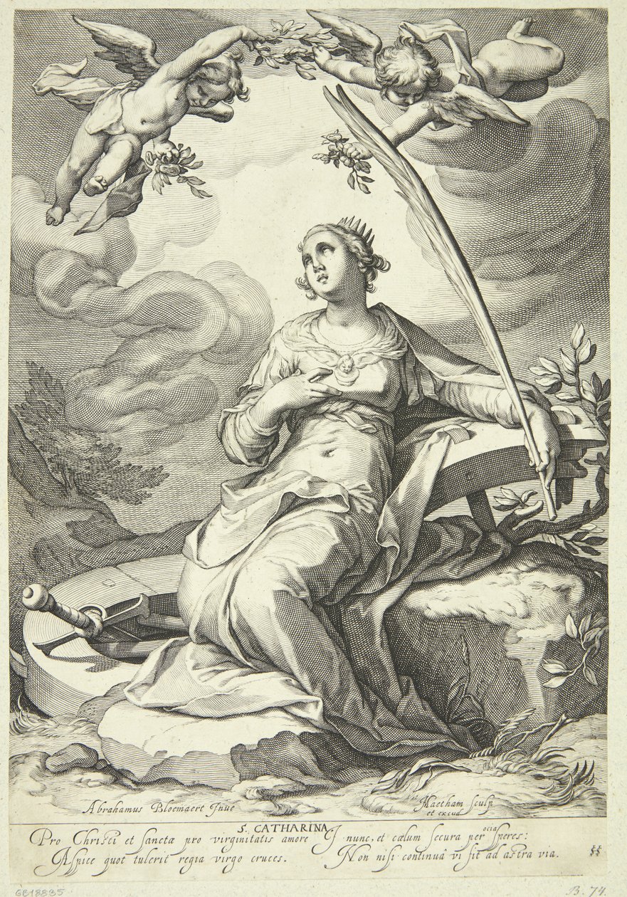 Katarina fra İskenderiye by Jacob Matham