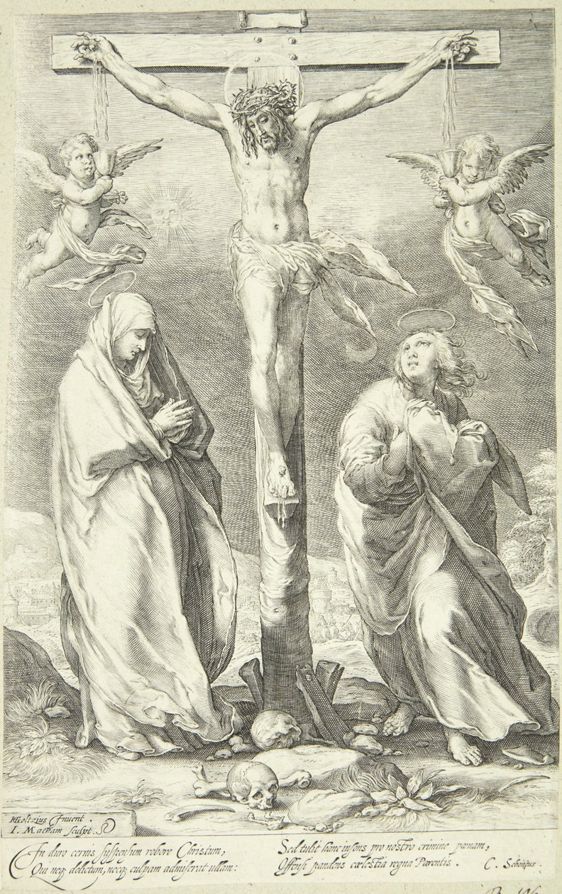 İsa çarmıhta by Jacob Matham