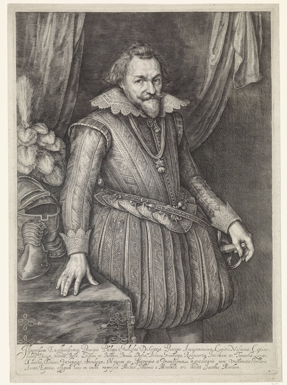 Portre Philip Willem, Orange Prensi by Jacob Matham