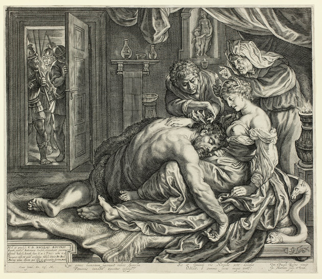 Samson ve Delilah by Jacob Matham