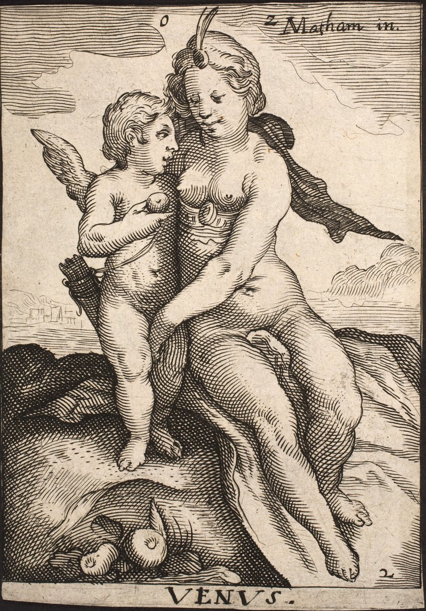 Venüs ve Amor by Jacob Matham