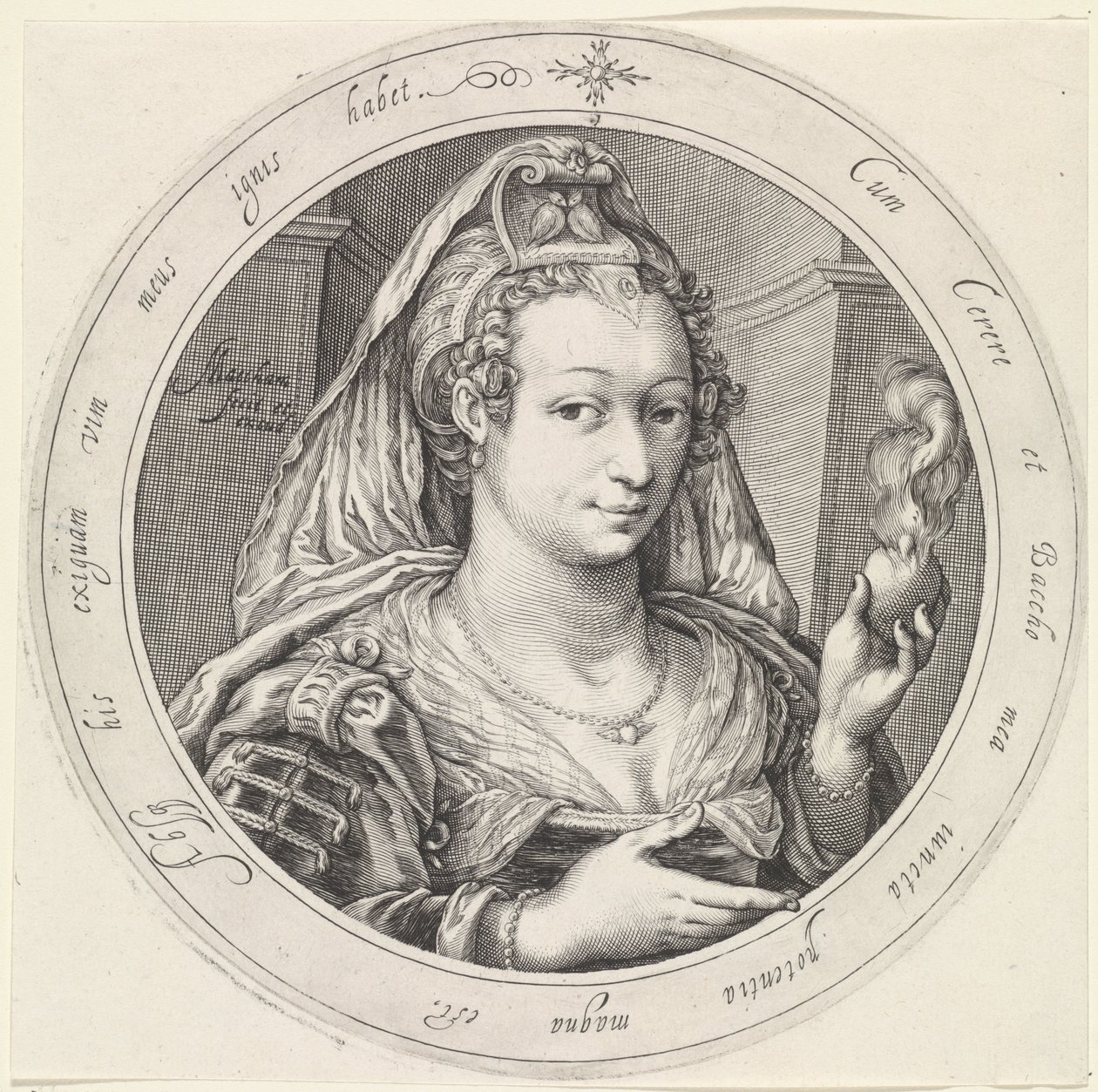 Kalbi yanan Venüs Venüs, Bacchus ve Ceres (dizi başlığı) by Jacob Matham