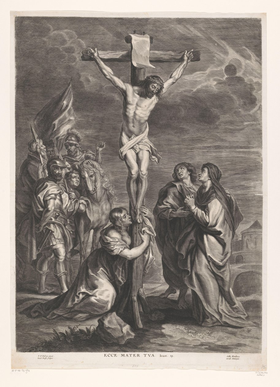 İsa çarmıhta Ecce mater tua (nesne üzerindeki başlık) by Jacob Neefs