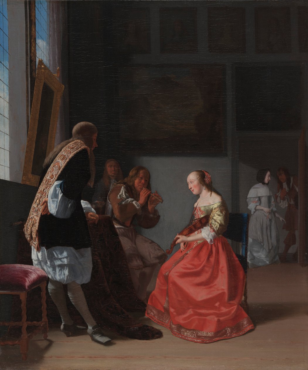 Bir Müzik Şirketi, c. 1668. by Jacob Lucasz Ochtervelt