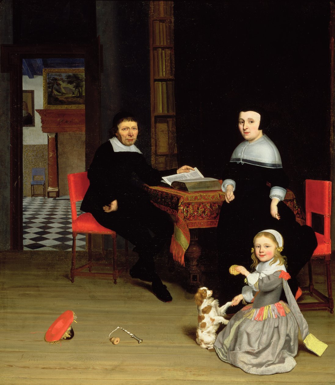 Bir Ailenin Portresi, 1663 by Jacob Lucasz Ochtervelt