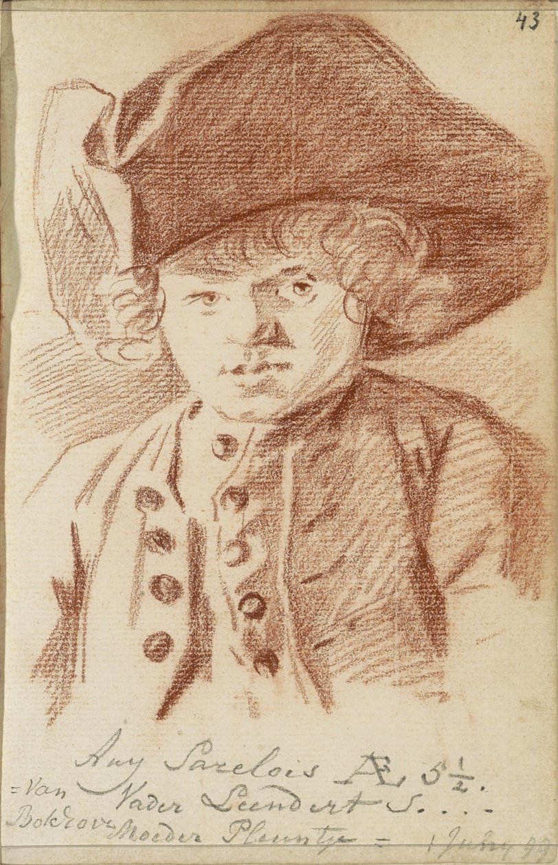 Portret van Ary Sarelois by Jacob Perkois