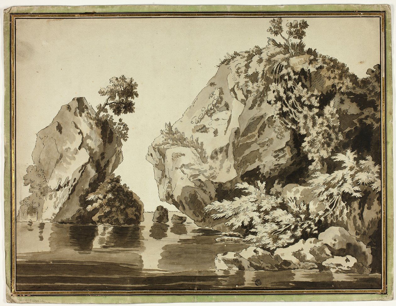 Kayalar ve Su by Jacob Philipp Hackert
