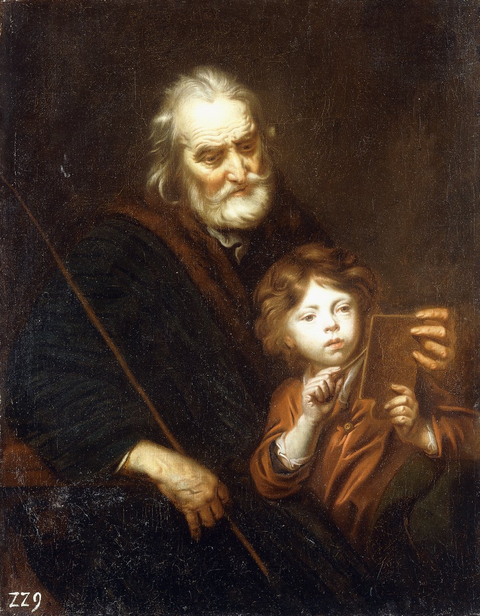 Bir Çocuğa Çizmeyi Öğreten Bir Okul Müdürü by Jacob Potma