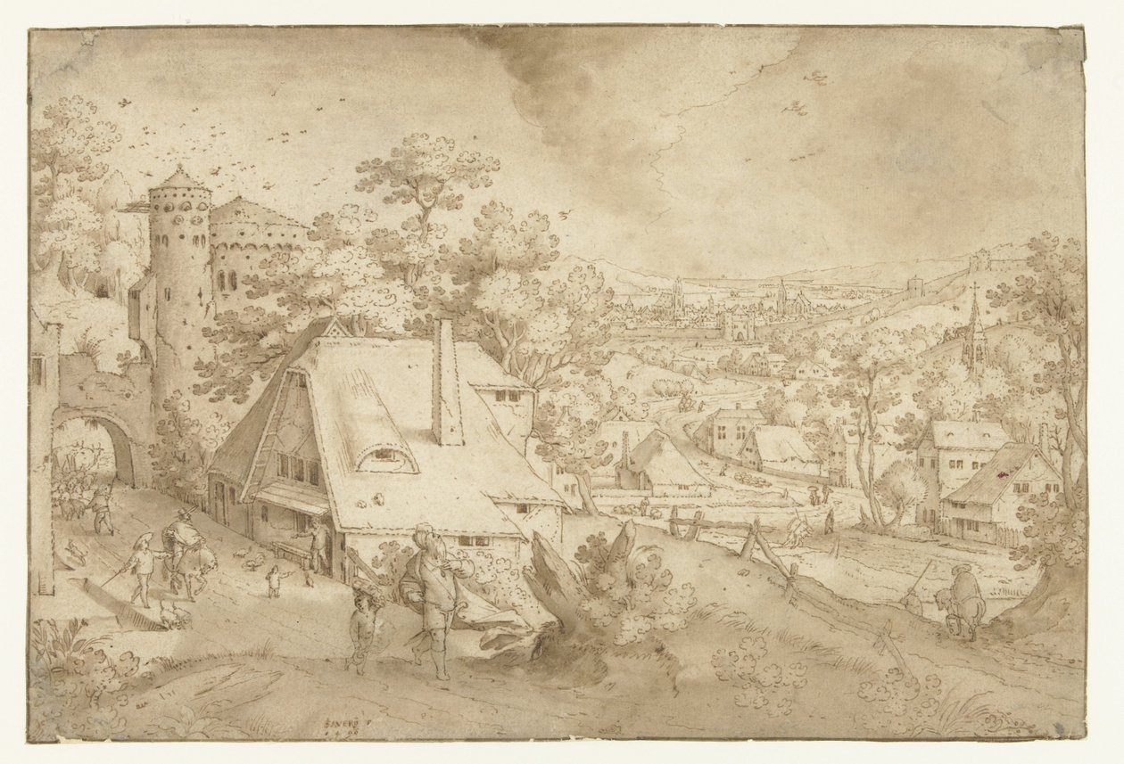 İbrahim ve İshak ile Manzara by Jacob Savery (I)
