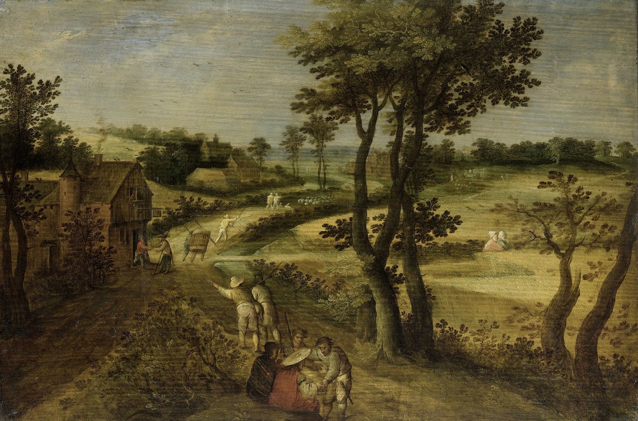 Mısır Tarlaları ile Manzara by Jacob Savery (II) (attributed to)
