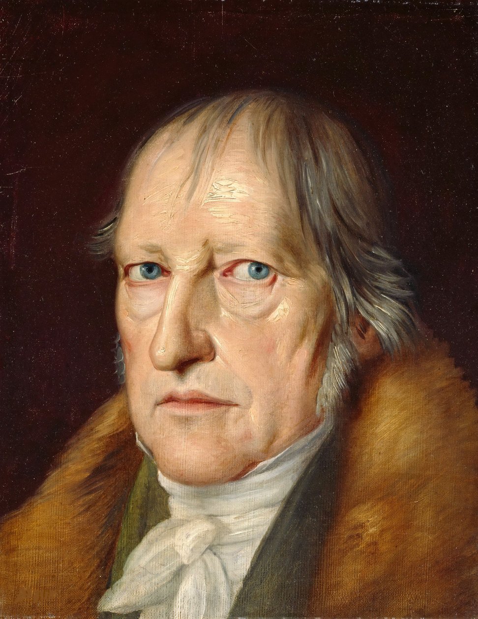 Georg Wilhelm Friedrich Hegel'in (1770-1831) portresi, Schlesinger, Jakob (1792-1855). Tuval üzerine yağlıboya by Jacob Schlesinger
