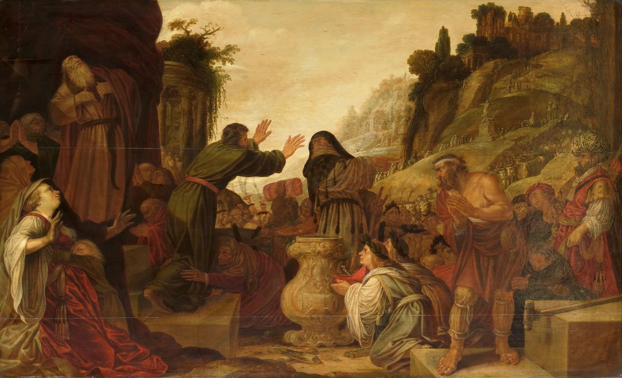 Sts Paul ve Barnabas, Listra Halkı tarafından Tanrılar olarak tapardı (Elçilerin İşleri 14:6-20) by Jacob Symonsz Pynas