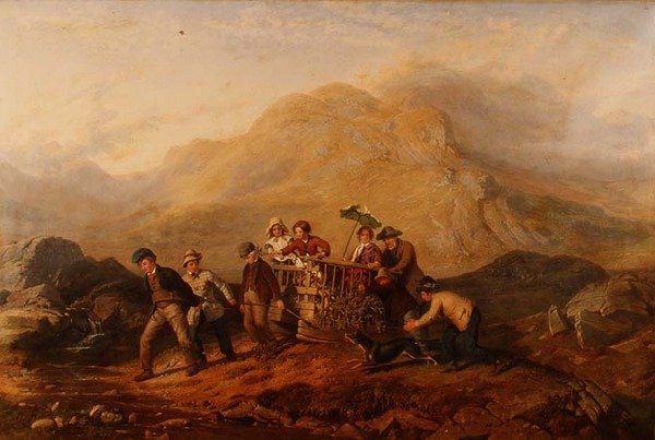 Hırsın Yüksekliği, Mardale dağlarında bir sahne by Jacob Thompson