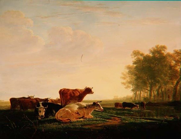 Manzaradaki Sığır by Jacob Van Stry