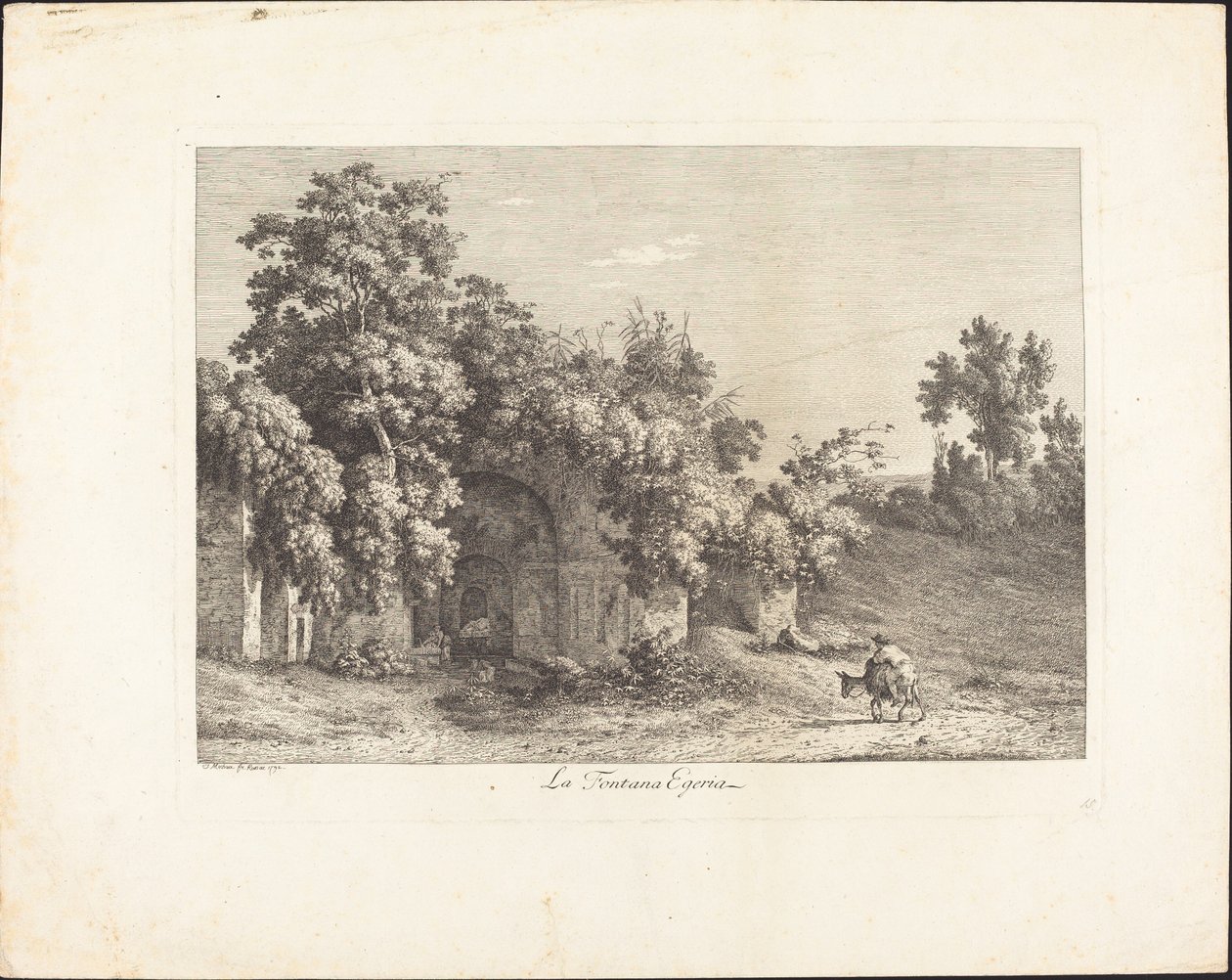 Fontana Egeria by Jacob Wilhelm Mechau