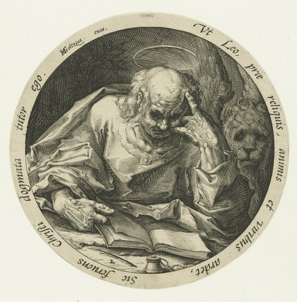 Evangelist İşareti Dört Evangelist (dizi adı) by Jacob de Gheyn (II) (attributed to)