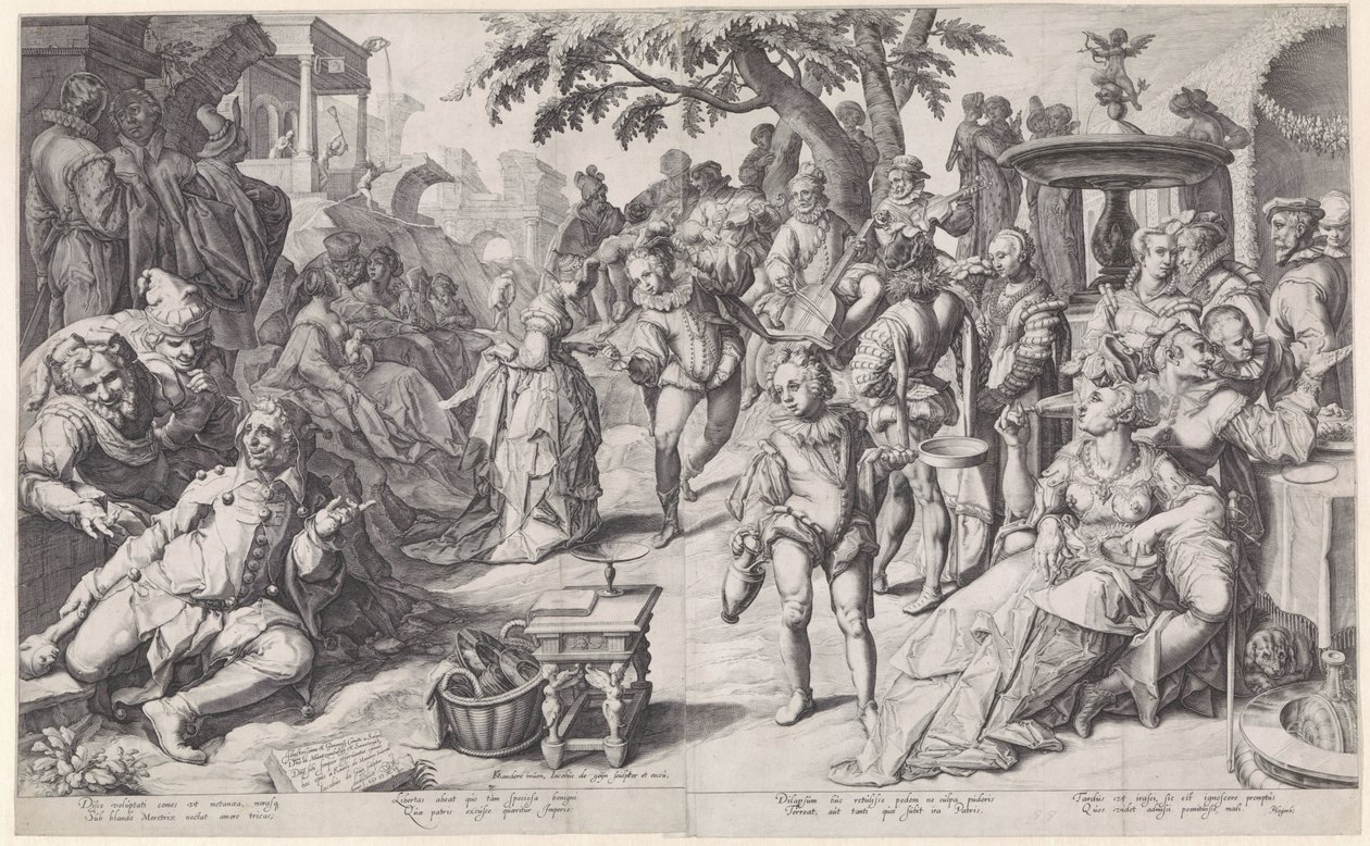 Müsrif oğul parasını çarçur ediyor by Jacob de Gheyn (II)