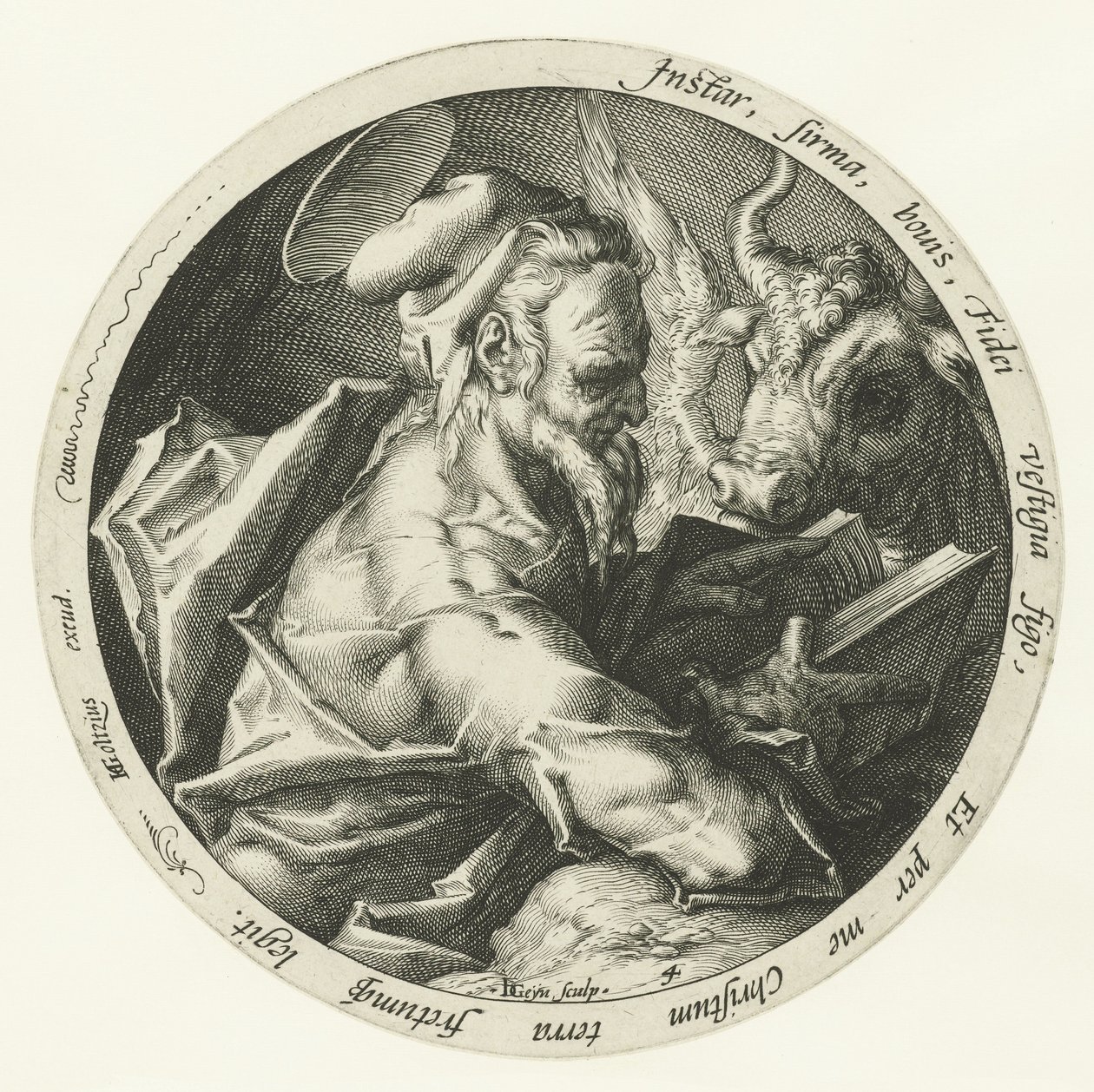 Evangelist Luke The Four Evangelists (dizi adı) by Jacob de Gheyn (II)