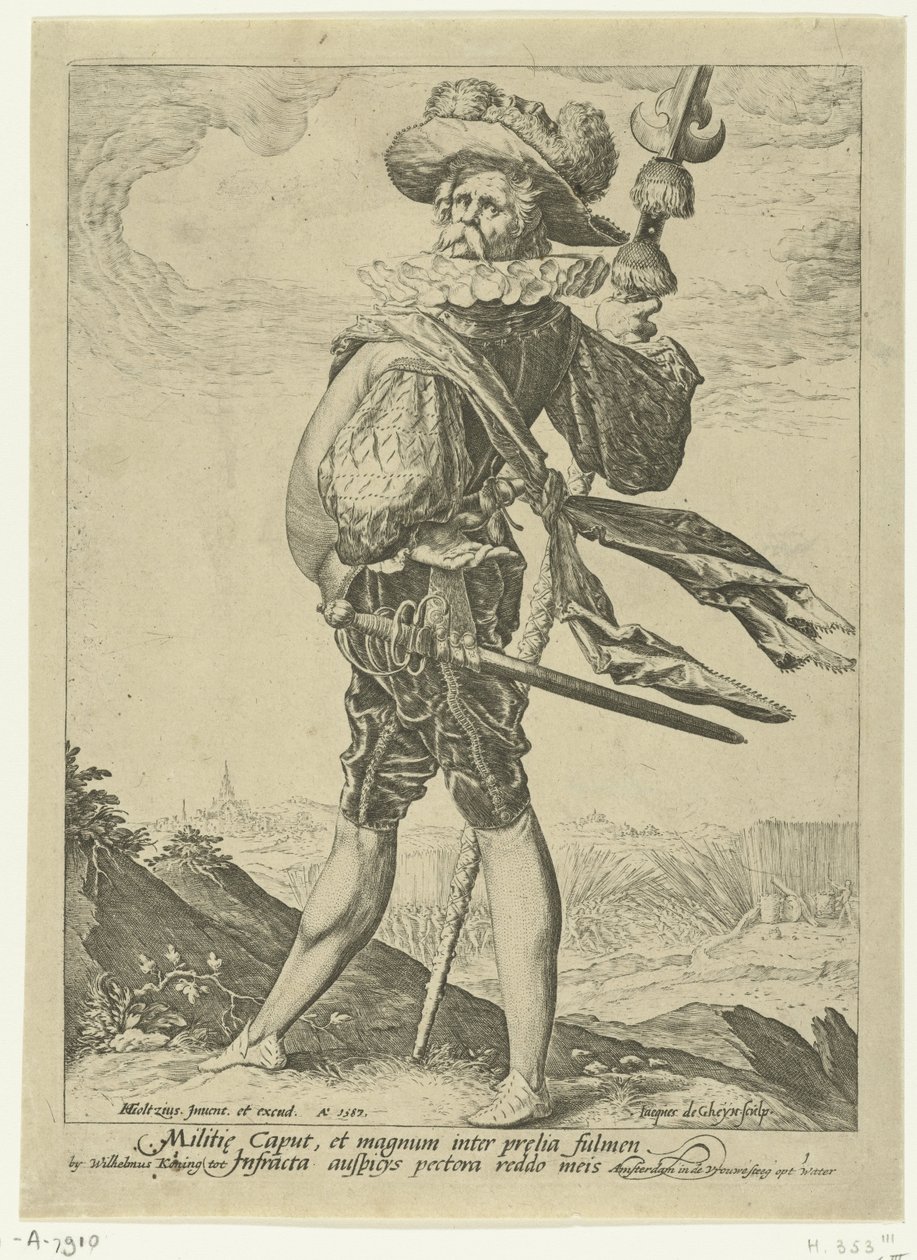 Albay Subaylar ve Askerler (dizi adı) by Jacob de Gheyn (II)