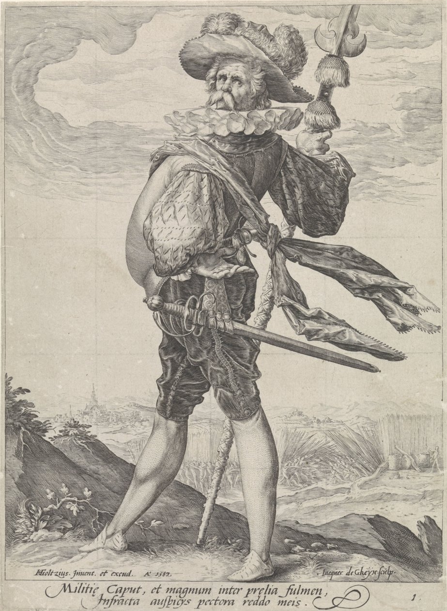 Albay Subaylar ve Askerler (dizi adı) by Jacob de Gheyn (II)