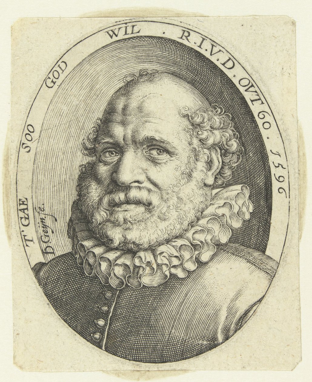 Portre Rutgaert Jansz. 60 yaşında by Jacob de Gheyn (II)