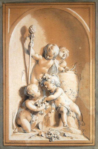 Sonbahar Alegorisi (kağıt üzerinde grafit) by Jacob de Wit