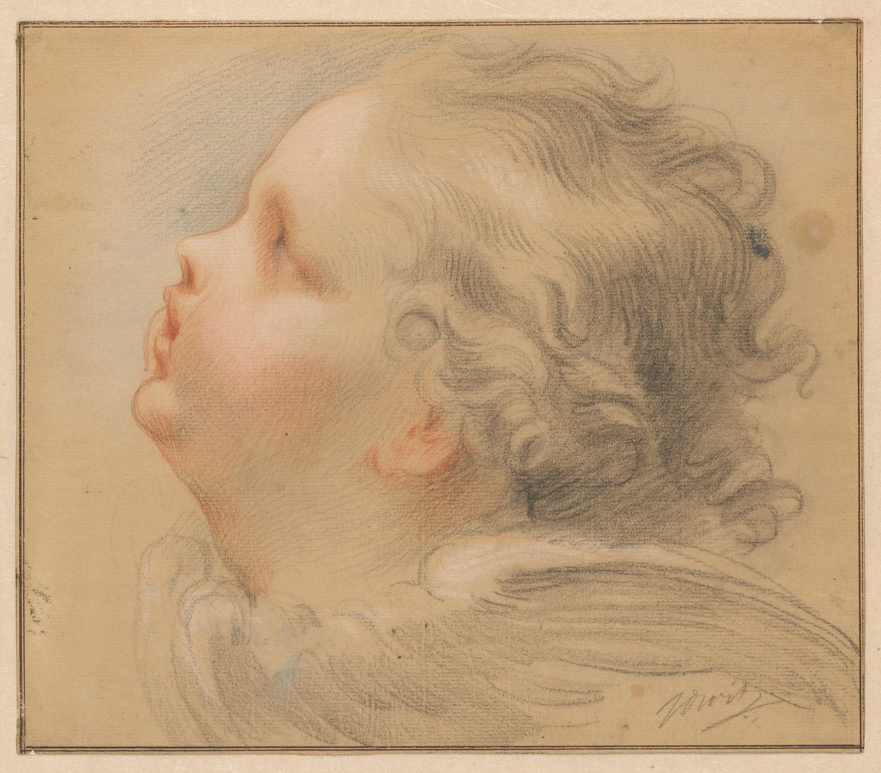 Bir melek başı, solda by Jacob de Wit