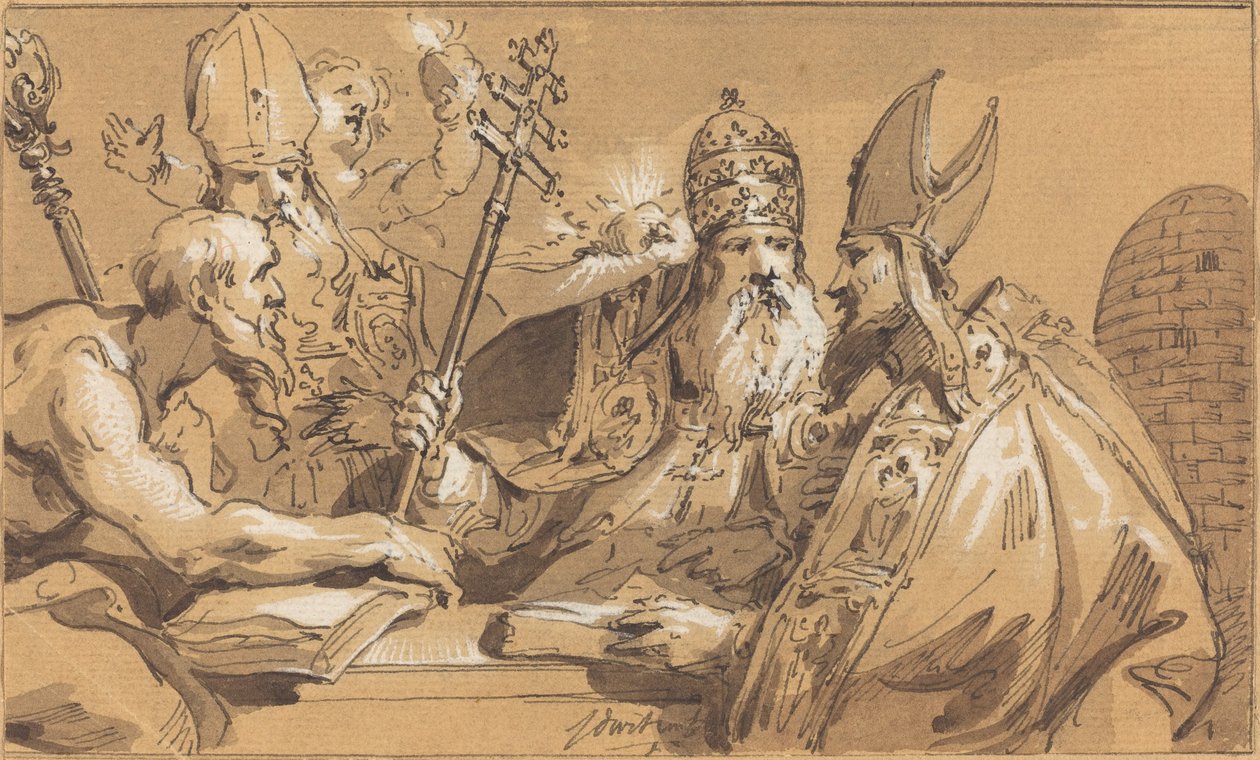 Kilisenin Dört Babası by Jacob de Wit