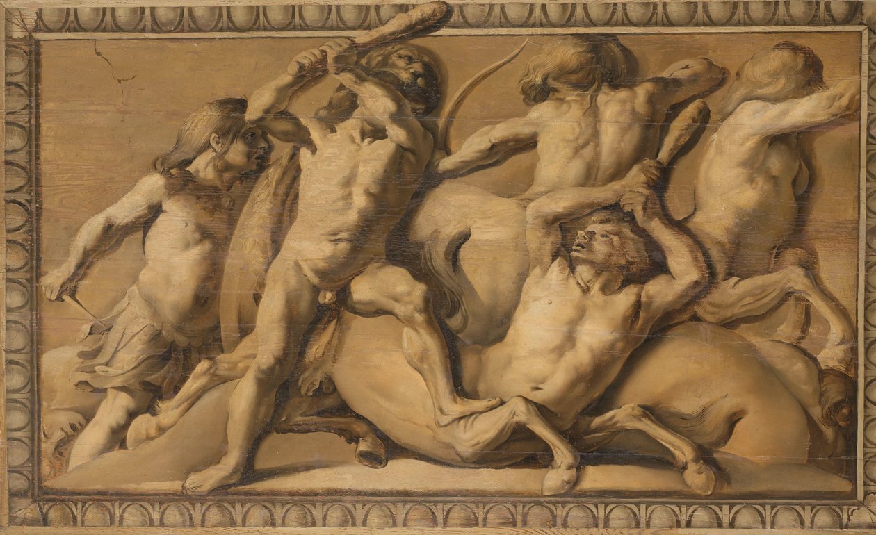 Herkül, Centaurları Öldürür (Jüpiter, Centaurları Mağlup Eder) by Jacob van Campen