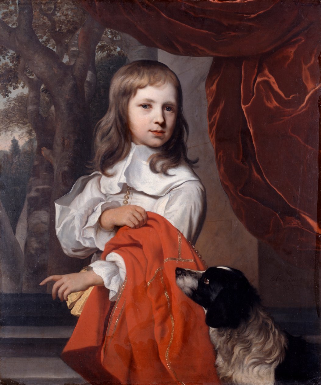 Köpekli Genç Bir Çocuğun Portresi, 1658. by Jacob van Loo