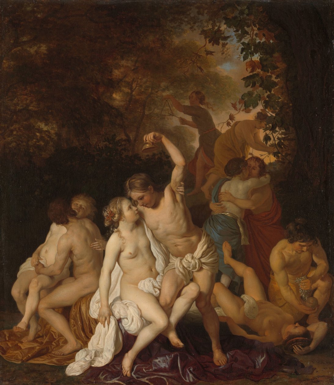Bacchantes ile sahne by Jacob van Loo