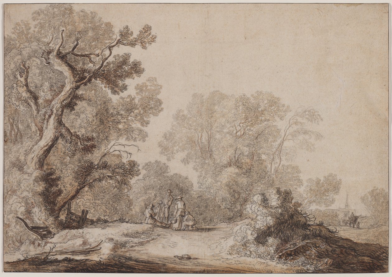Ormanın Kıyısında Köylüler, c. 1630. by Jacob van Mosscher