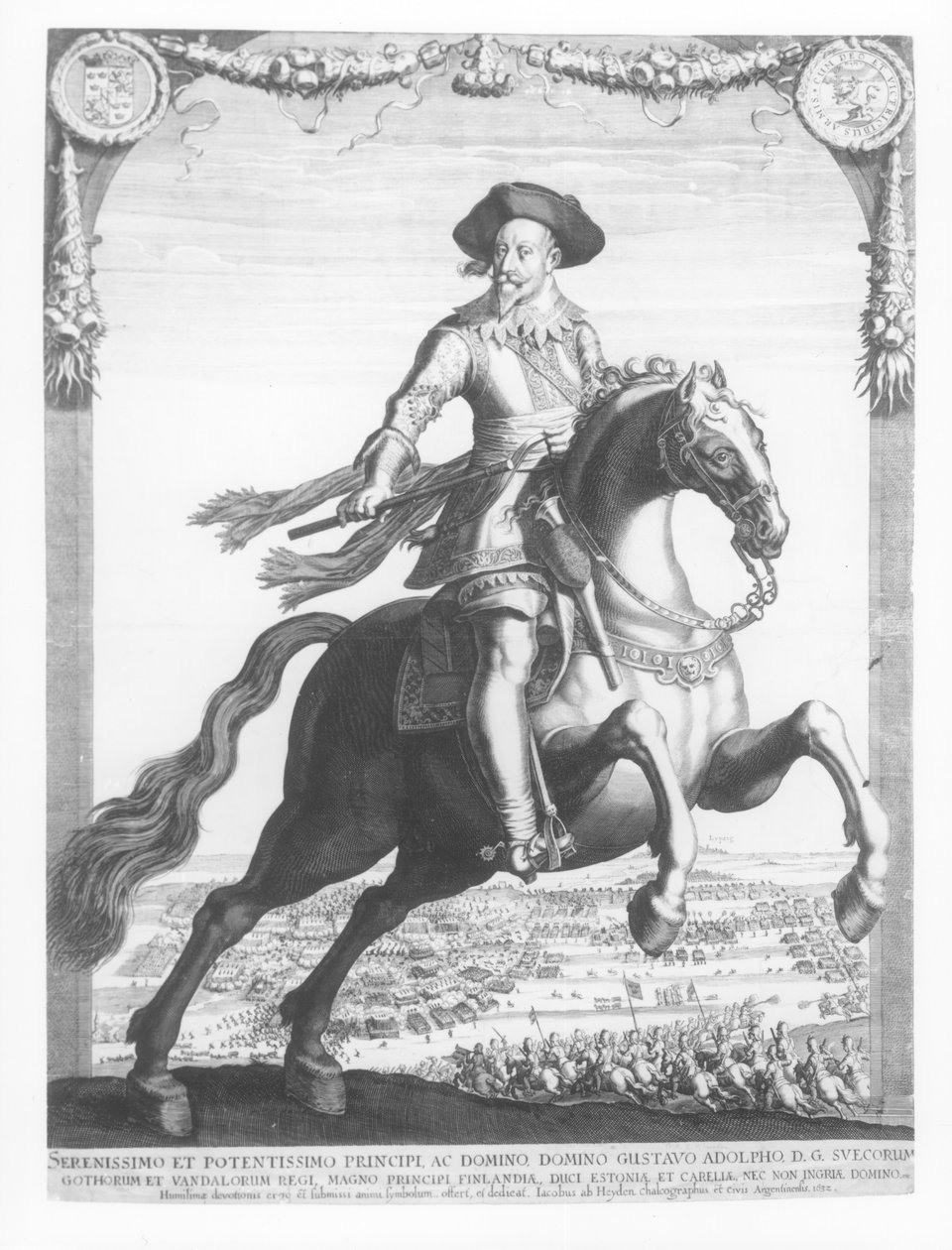 Gustavus Adolphus II, İsveç Kralı, At sırtında, 1632 by Jacob van der Heyden